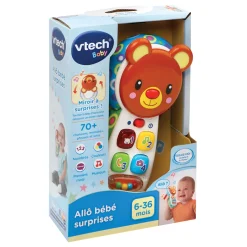 VTech Baby Allo Bébé Surprises Brun- Téléphones Et Télécommandes Bébé