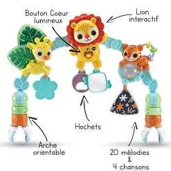 VTech Baby Arche D'éveil Musicale Des Baby Loulous- Tapis D'éveil Et Arches