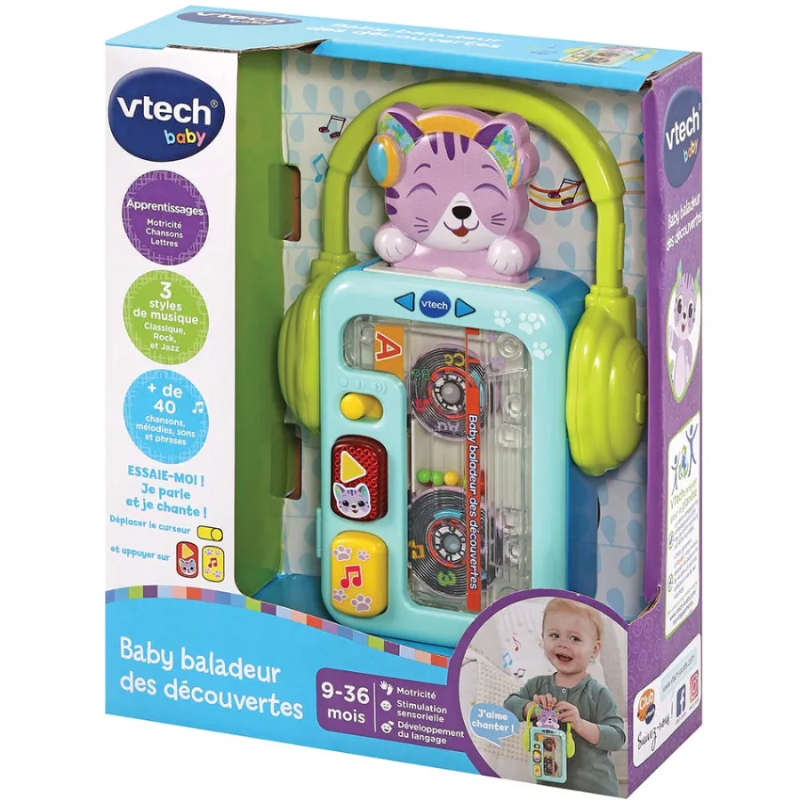 VTech Baby Baby Baladeur Des Decouvertes- Instruments De Musique