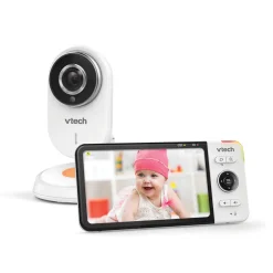 Safe And Sound Babyphone Video Wide View Hd - Bm818 - (Ecran 5 Ultra Plat Hd - Veilleuse)- Babyphones