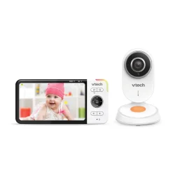 Safe And Sound Babyphone Video Wide View Hd - Bm818 - (Ecran 5 Ultra Plat Hd - Veilleuse)- Babyphones