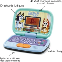 VTech Bluey - Mon Ordi Interactif- Pat'Patrouille, Peppa Pig, Bluey