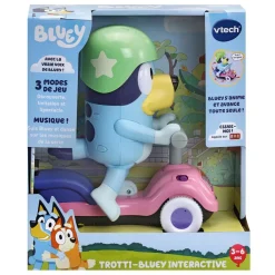 VTech Bluey - Trotti-Bluey Interactive- Pat'Patrouille, Peppa Pig, Bluey