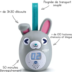 VTech Boite A Histoires Interactive Portable Storikid Pocket Gris- Conteurs D'Histoires