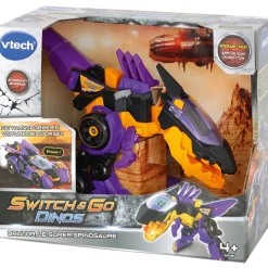 Switch & Go Dinos Brutor Super Spinosaure- Voitures Dinos