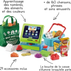 VTech Caisse Enregistreuse Interactive Maxi Shopping- Dinette Et Autres Jeux D'Imitation
