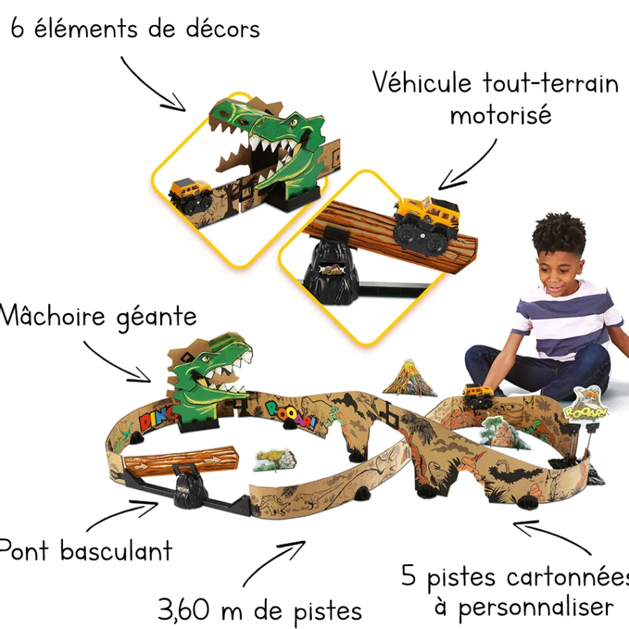 VTech Car-Board Racers - Dino Adventure- Voitures Dinos