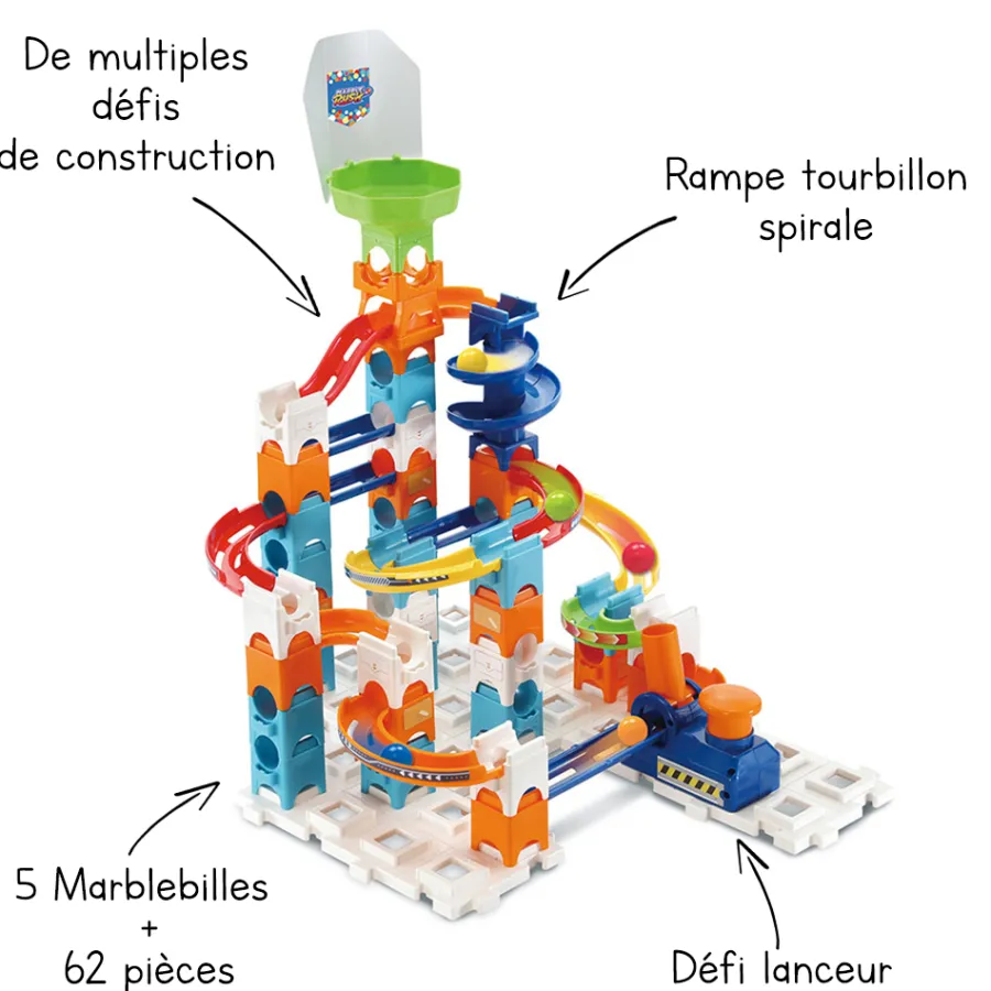 MarbleRush Circuit À Billes - Adventure Set S100- Circuit À Billes