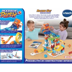 MarbleRush Circuit À Billes - Racing Set Electronic M200E- Circuit À Billes