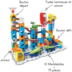 MarbleRush Circuit À Billes - Rocket Set Electronic M100E- Circuit À Billes