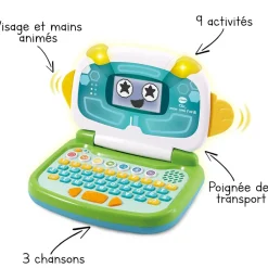 VTech Clic, Mon Ami L'Ordi Bleu / Vert- Ordinateurs, Tablettes Et Consoles
