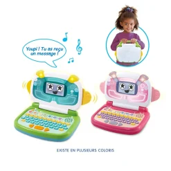 VTech Clic, Mon Ami L'Ordi Bleu / Vert- Ordinateurs, Tablettes Et Consoles