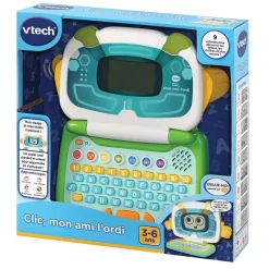 VTech Clic, Mon Ami L'Ordi Bleu / Vert- Ordinateurs, Tablettes Et Consoles