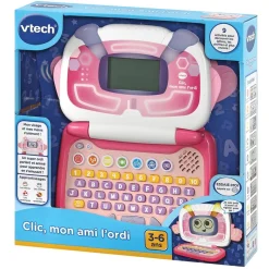 VTech Clic, Mon Ami L'Ordi Rose- Ordinateurs, Tablettes Et Consoles