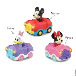 Tut Tut Bolides Coffret Trio Minnie/Mickey (Cabrio Minnie + Cabrio Daisy+ Cabrio Mickey)- Voitures Jouets Garages Et Circuits
