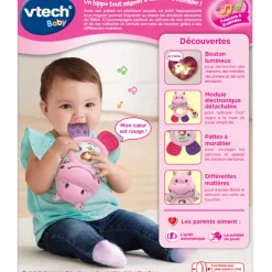 VTech Baby Croc'Hippo - Rose- Hochets Et Petits Jouets