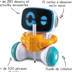 VTech Croki, Mon Robot Artiste- Dessins, Coloriages