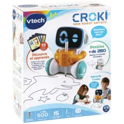 VTech Croki, Mon Robot Artiste- Dessins, Coloriages