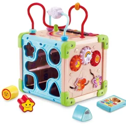 VTech Baby Cube Nature Interactif Multi-Activites- Balles, Toupies Et Cubes