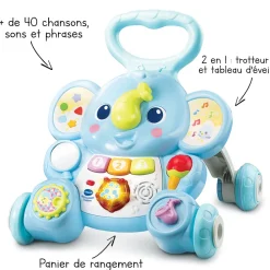 VTech Baby Elephanteau Trottino - Trotteur Bébé- Porteurs, Trotteurs