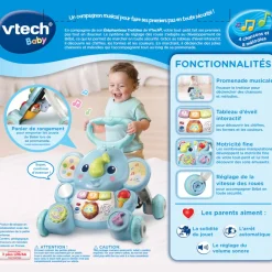 VTech Baby Elephanteau Trottino - Trotteur Bébé- Porteurs, Trotteurs