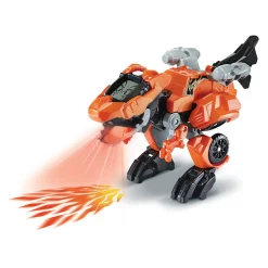 Switch & Go Dinos Furex, Le Super T-Rex - Fire - Véhicules Interactifs- Voitures Dinos