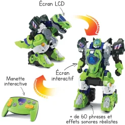 Switch & Go Dinos Furio, Mega T-Rex Robot Rc- Voitures Dinos
