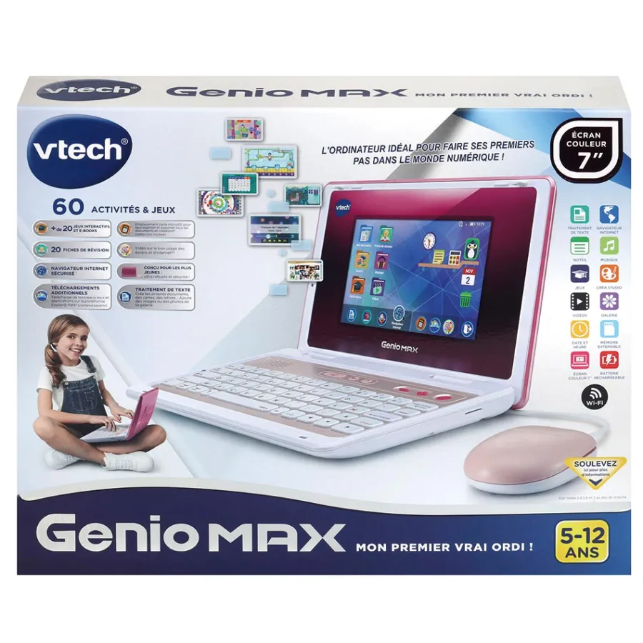 VTech Genio Max Rose- Ordinateurs Pour Enfants