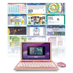 VTech Genio, Mon Premier Vrai Ordi ! (Rose)- Ordinateurs Pour Enfants