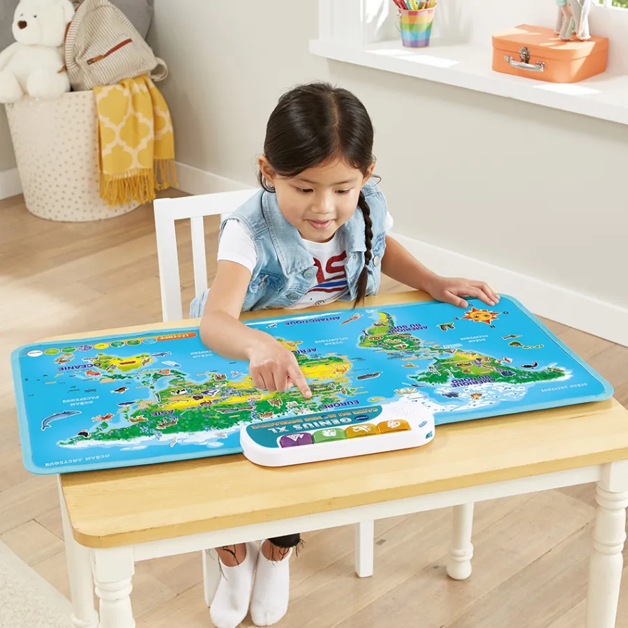 VTech Genius Xl - Carte Du Monde Interactive- Jouets Scientifiques
