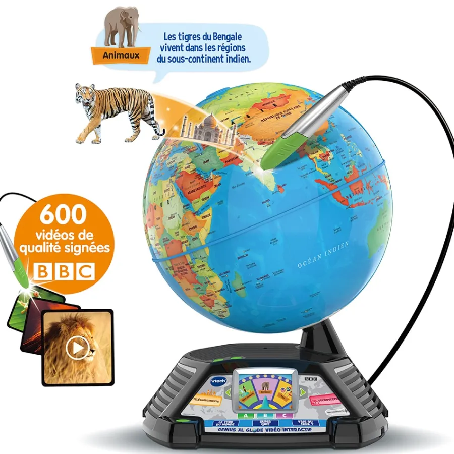 VTech Genius Xl - Globe Video Interactif- Jouets Scientifiques