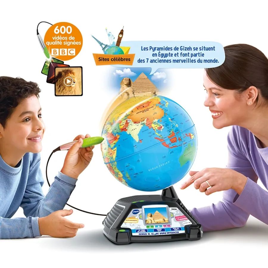 VTech Genius Xl - Globe Video Interactif- Jouets Scientifiques