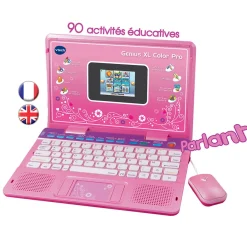 VTech Genius Xl Color Pro Bilingue Rose - Ordinateur Educatif- Ordinateurs Pour Enfants