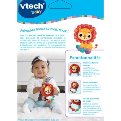VTech Baby Hochet Leo P'Tit Lionceau - Baby Loulous- Hochets Et Petits Jouets