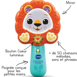 VTech Baby Hochet Miroir Lumi Lion- Hochets Et Petits Jouets