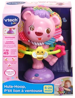 VTech Baby Hula-Hoop, P'Tit Lion A Ventouse (Rose)- Hochets Et Petits Jouets