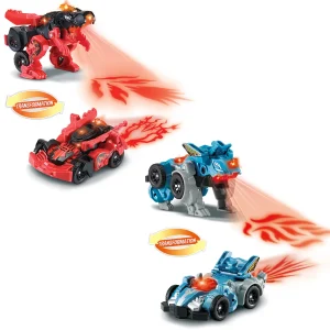 Switch & Go Dinos Jouet Dinosaure Interactif Fire - - Voitures Dinos