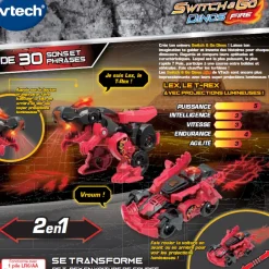 Switch & Go Dinos Jouet Dinosaure Interactif Fire - - Voitures Dinos