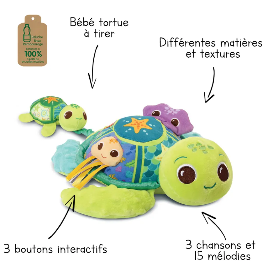 VTech Juju, Maman Tortue Eveil Des Sens- Peluches Et Doudous