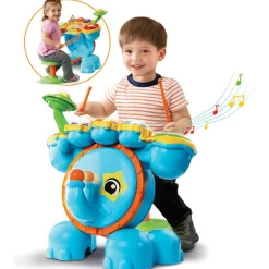 VTech Baby Jungle Rock - Batterie Elephant- Instruments De Musique