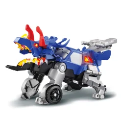 Switch & Go Dinos Kaops, Le Triceratops - Crash - Véhicules Interactifs- Voitures Dinos