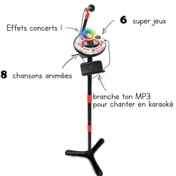 Kidi Superstar Lightshow - Noir- Micros Pour Enfant / Audio