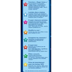 Kidi Superstar Lightshow - Noir- Micros Pour Enfant / Audio