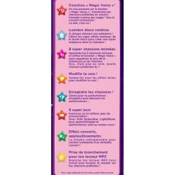 Kidi Superstar Lightshow - Rose- Micros Pour Enfant / Audio