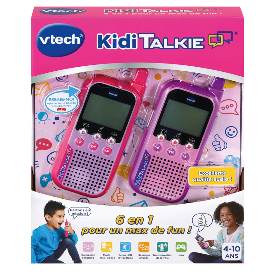 VTech Kidi Talkie Rose - Talkies-Walkies- Micros Pour Enfant / Audio