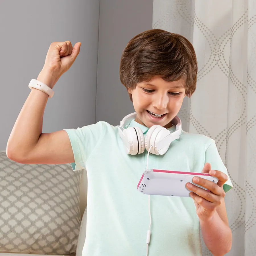 Kidicom Advance 3.0 Blanc/Rose- Portable Enfant