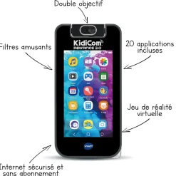 Kidicom Advance 3.0 Noir- Portable Enfant