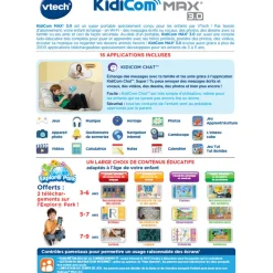 Kidicom Max 3.0 Rose- Portable Enfant