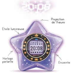 Kidi magic Starlight Violet - Reveil Enfant- Réveils Enfant