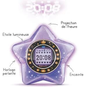 Kidi magic Starlight Violet - Reveil Enfant- Réveils Enfant